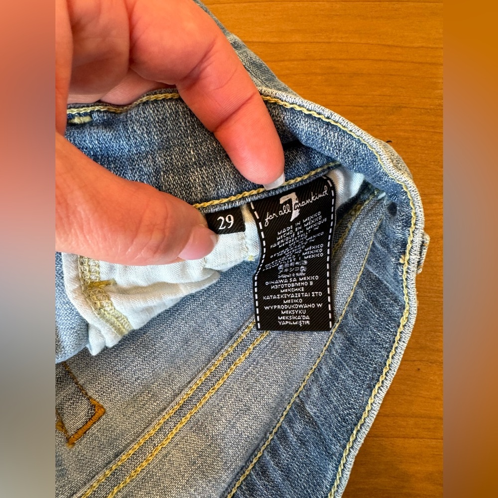 7 for all mankind Luxe Vintage Broken Twill Josefina in Bright Light Size 29